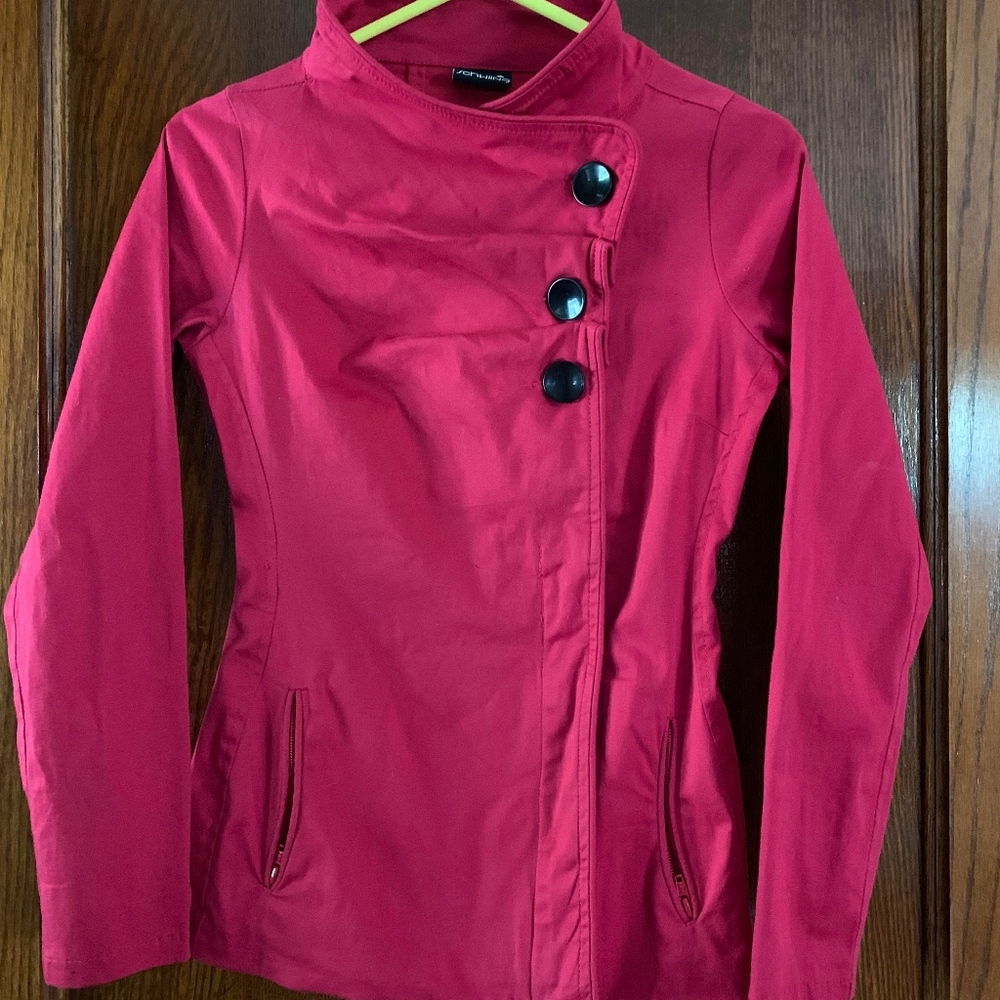 Fitted Cranberry Fall/Spring Jacket - image 1